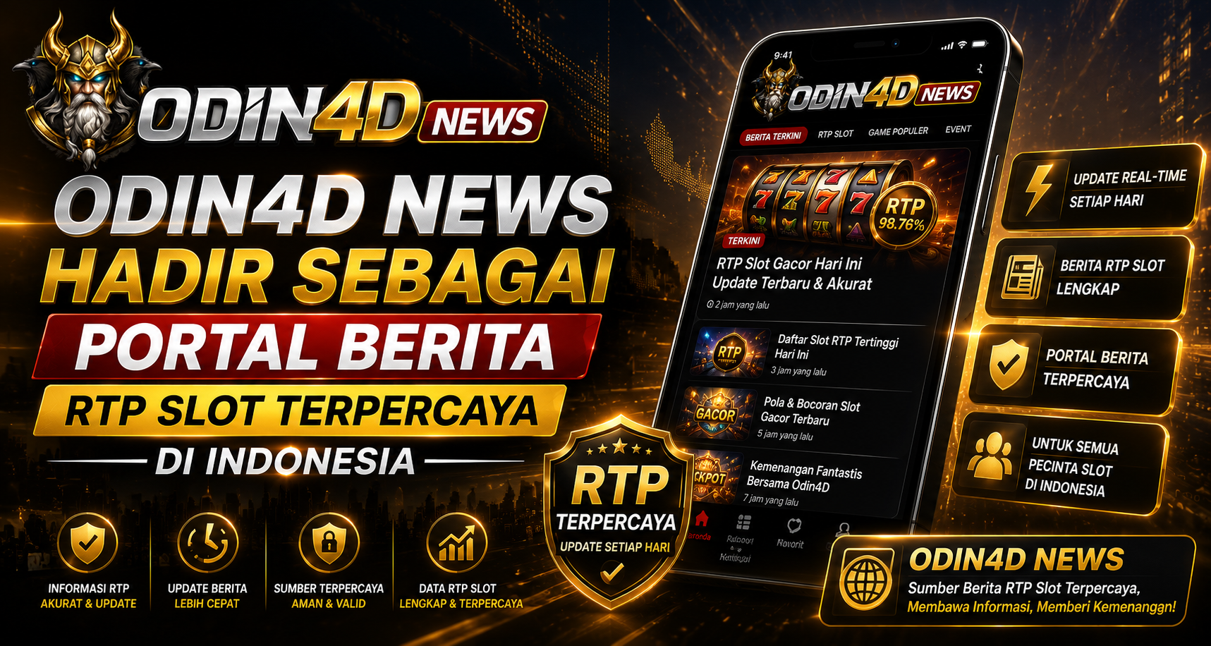 ODIN4D News Hadir Sebagai Portal Berita RTP Slot Terpercaya di Indonesia